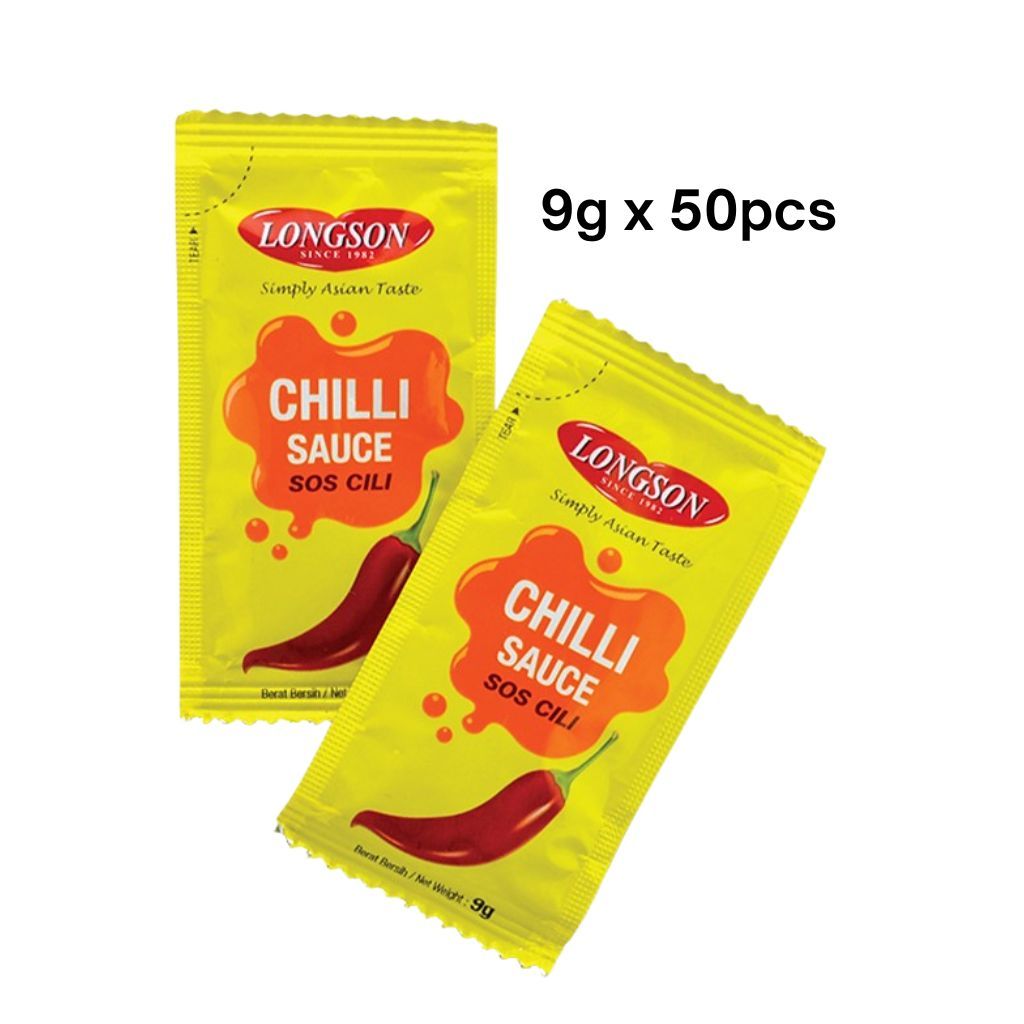 Longson Chili Sauce Sachet 9g (50pcs) Sos Cili | Shopee Malaysia