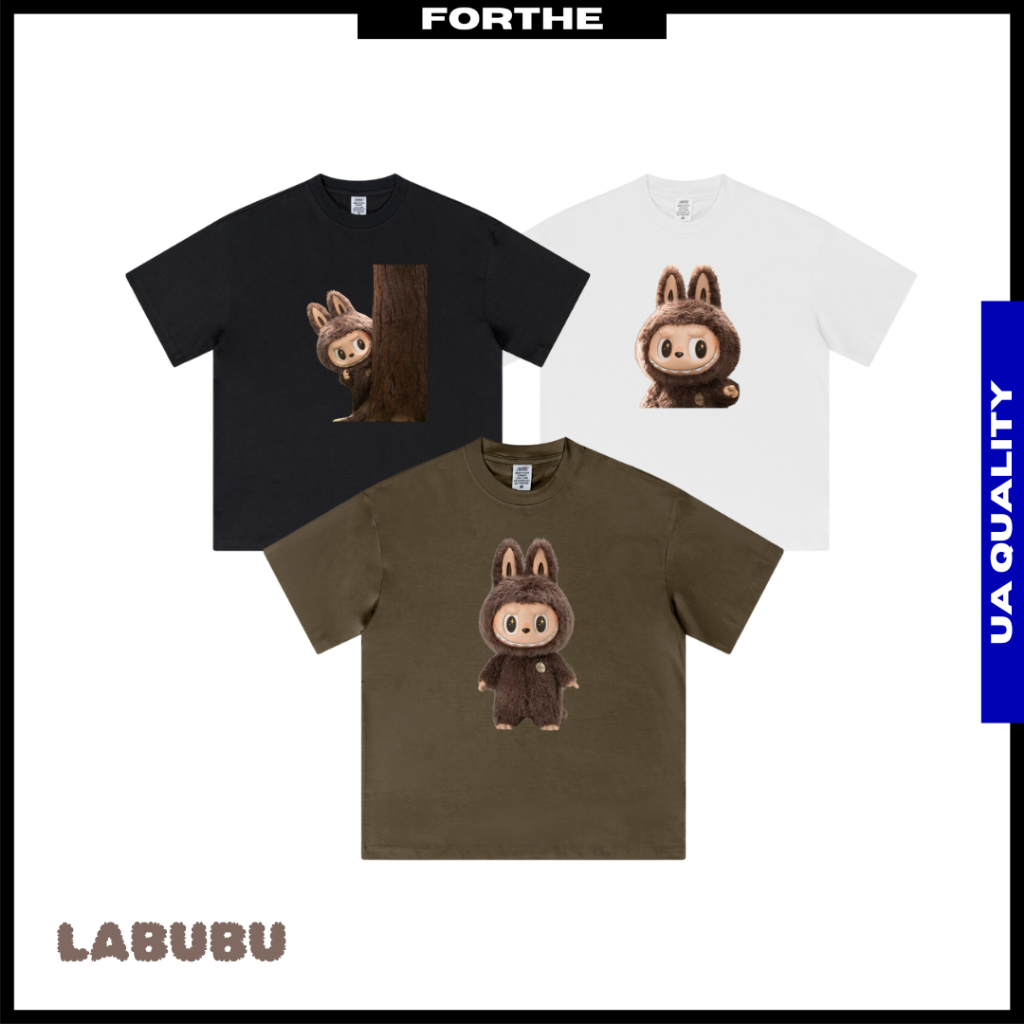 LABUBU Print Tshirt Oversized Streetwear The Monsters Labubu Tshirt I ...