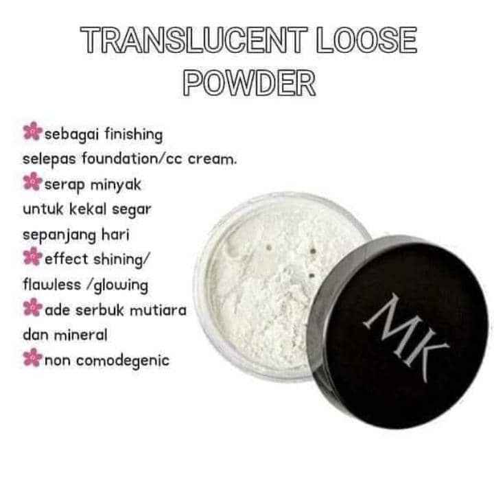 💕 Ready Stock 💕 MK Translucent Loose Powder Original | Shopee Malaysia