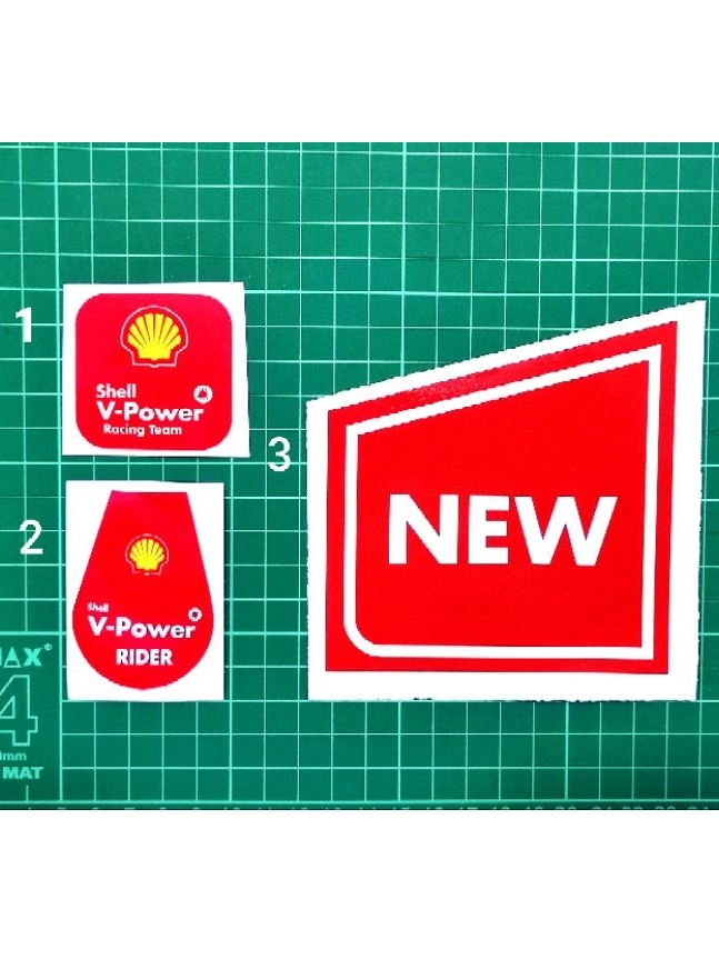 Shell V Power Rider / Racing Team / Shell “New” Wordings Sticker ...