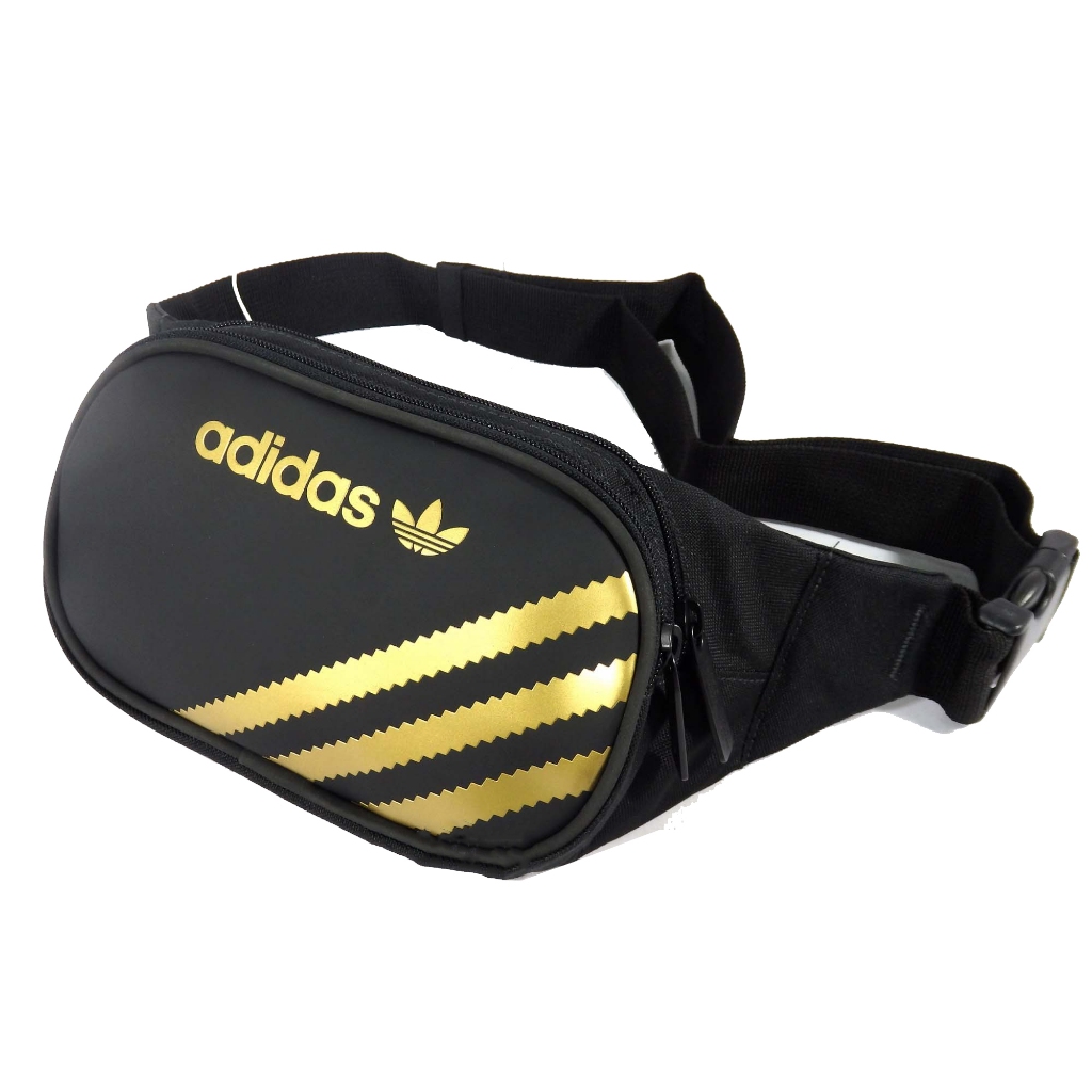 Adidas originals black & gold waist pack 2025
