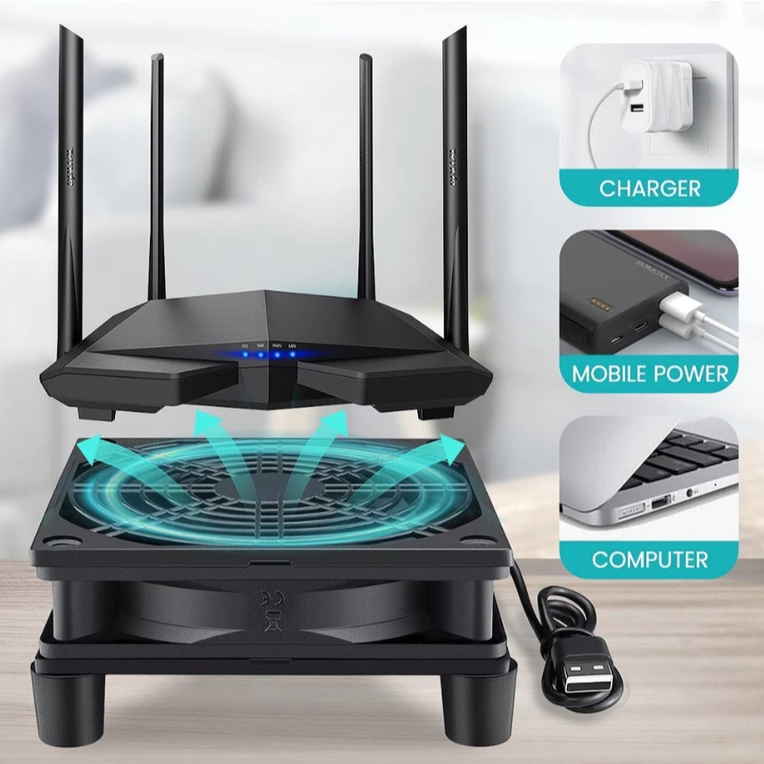 USB Cooling Fan Radiator for Modem Router TV Box | Shopee Malaysia