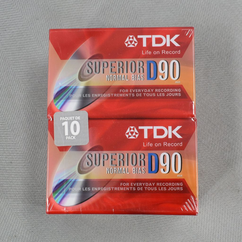 GENUINE TDK SUPERIOR D90 90 Minutes Audio Cassette | Shopee Malaysia