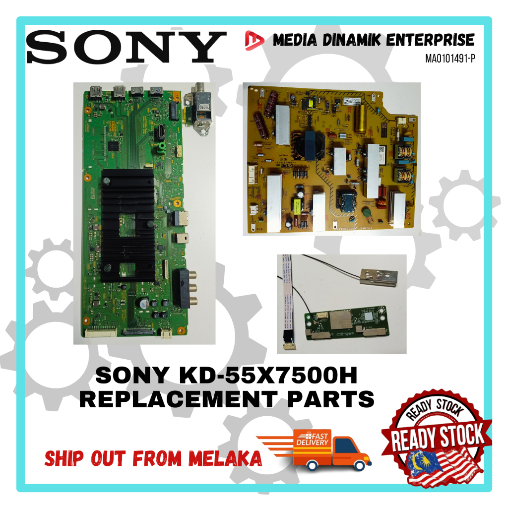 SONY KD-55X7500H ORIGINAL USED POWERBOARD/ MAINBOARD/ IR RECEIVER ...