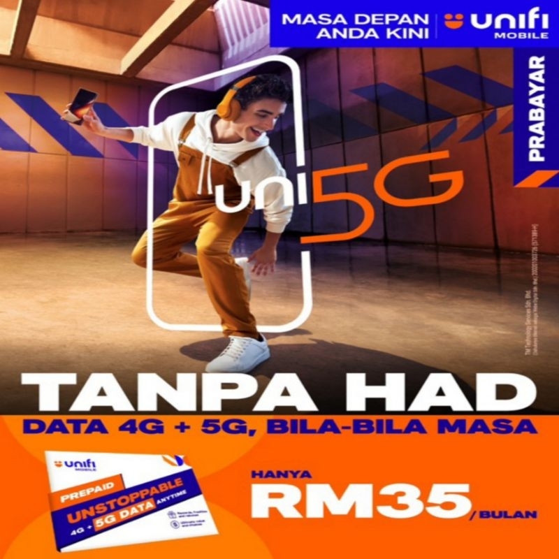 SIMKAD PREPAID UNIFI UNI5G UNLIMITED (SIM ONLY) Shopee Malaysia