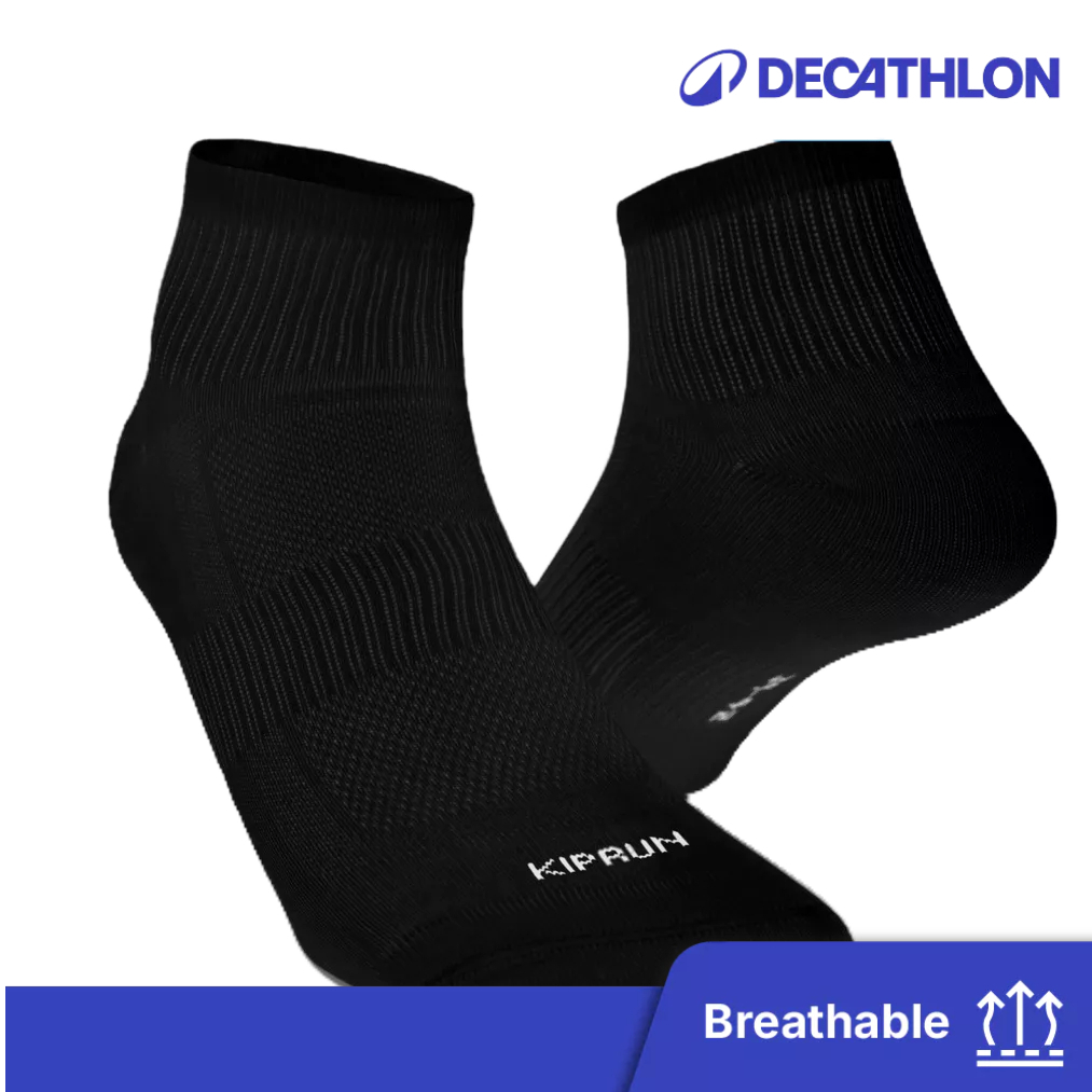 Decathlon Running Jogging Socks Ventilated Design Kiprun Shopee Malaysia