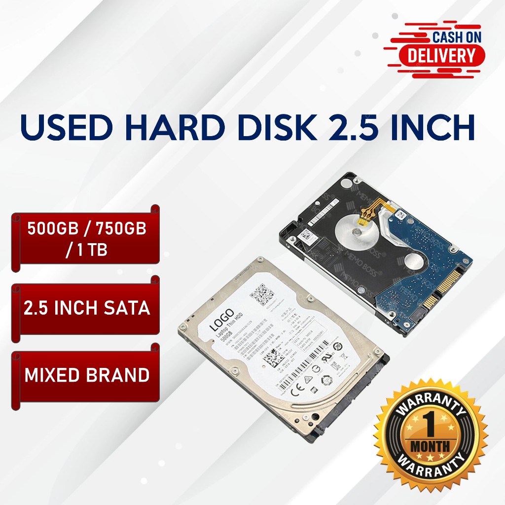USED 500GB 750GB 1TB Internal HDD Hard Disk Drive Thin for Laptop 2.5