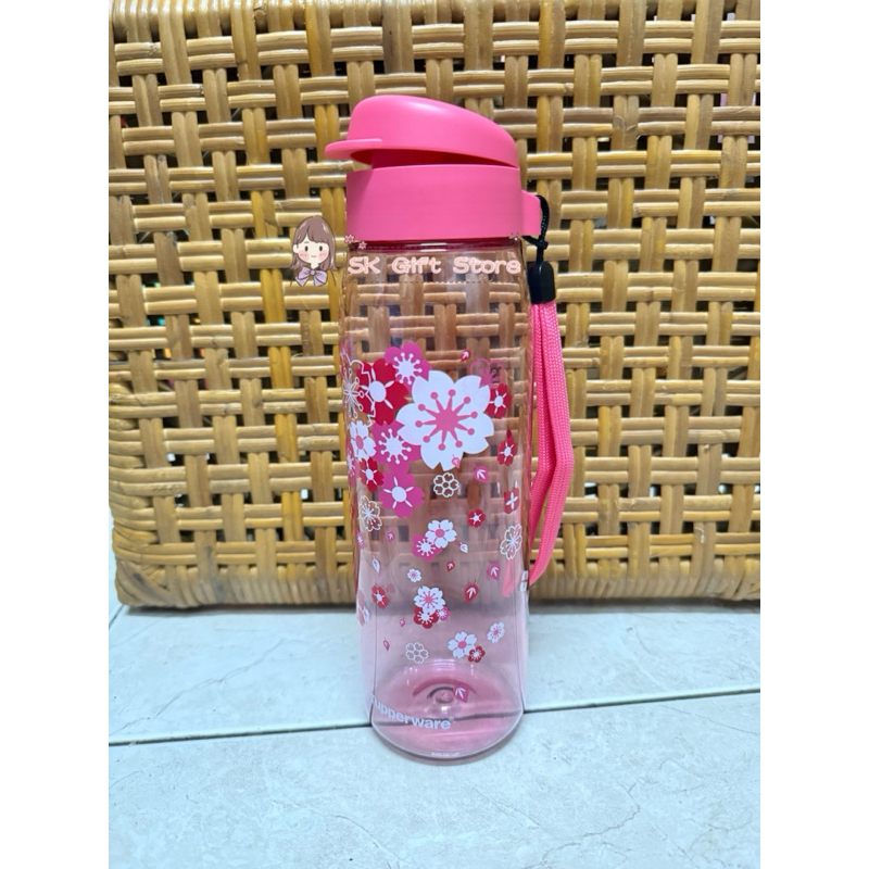 Tupperware H2Go Bottle 750ml with Sakura Print & Strap (1pc) | Shopee ...