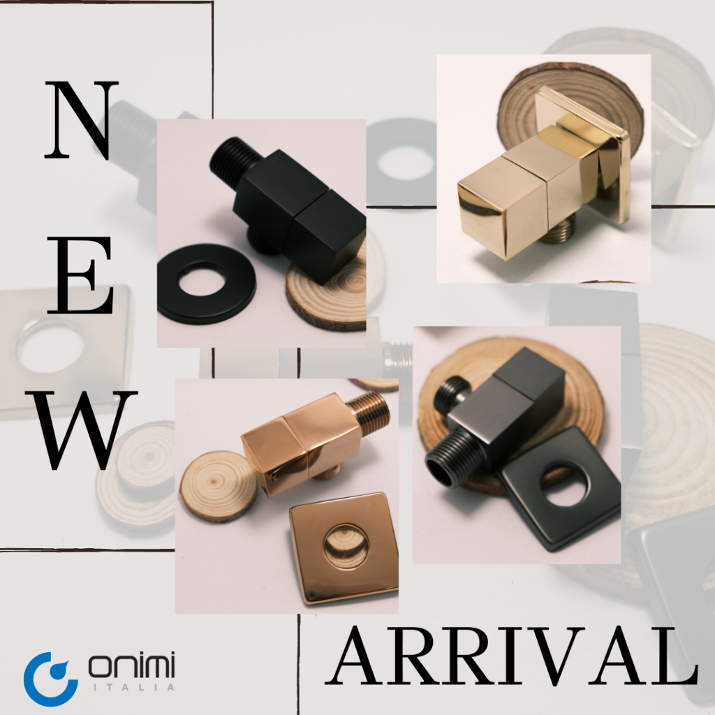 Onimi Italia - Gold Angle Valve / Gun Metal Angle Valve / Rose Gold ...
