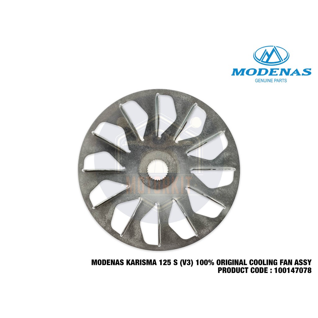 MODENAS KARISMA 125 S V3 125S 100% ORIGINAL COOLING FAN ASSY FRONT ...
