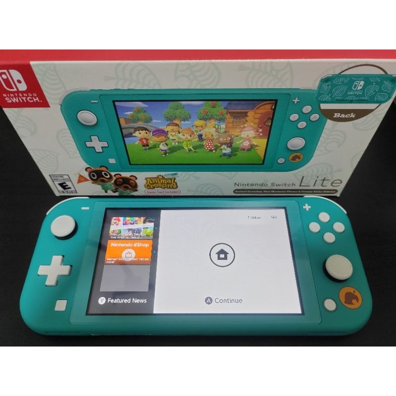 Nintendo Switch Lite 遊戲主機(豆狸＆粒狸夏威夷花紋～藍綠色) - 2000Fun商城香港人既遊戲店