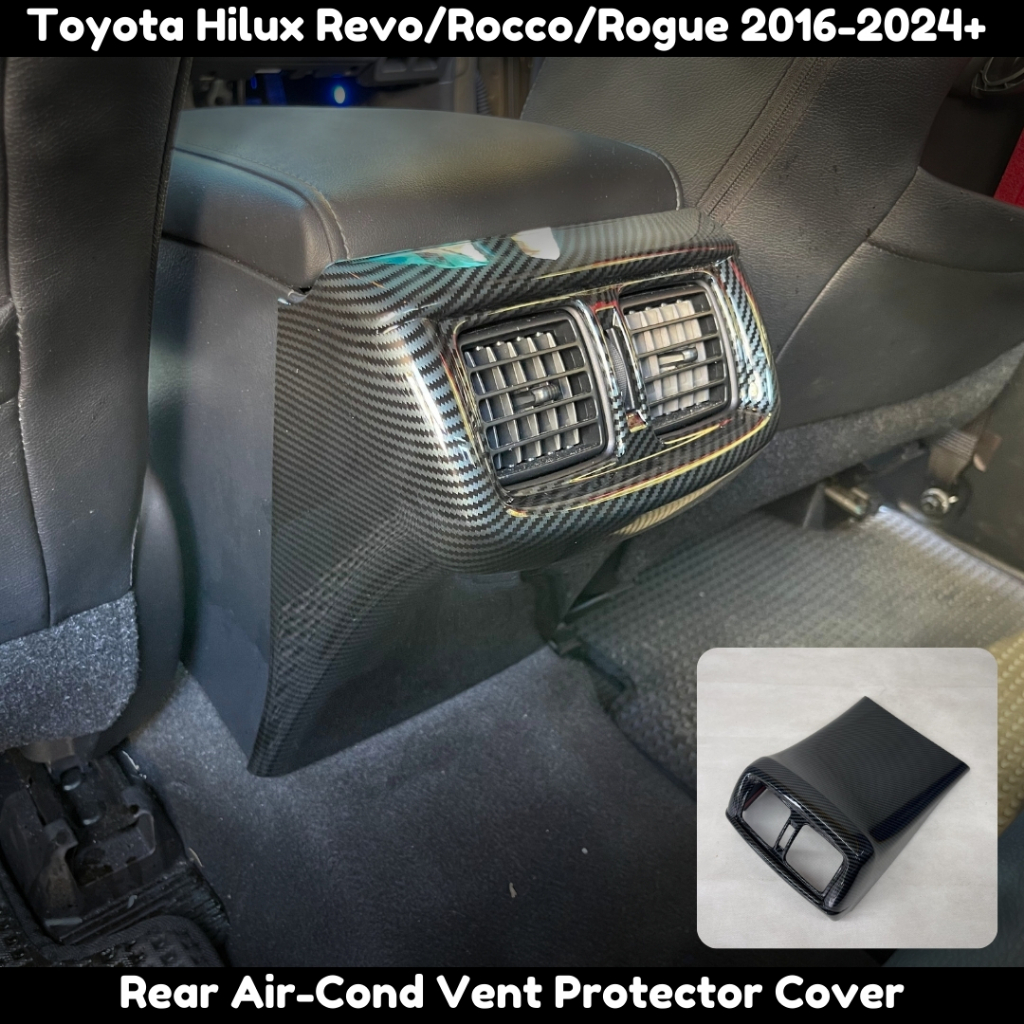 Carbon Fiber Rear Air Vent Outlet Cover For Toyota Highlander 2020-2024 – Interior Trim