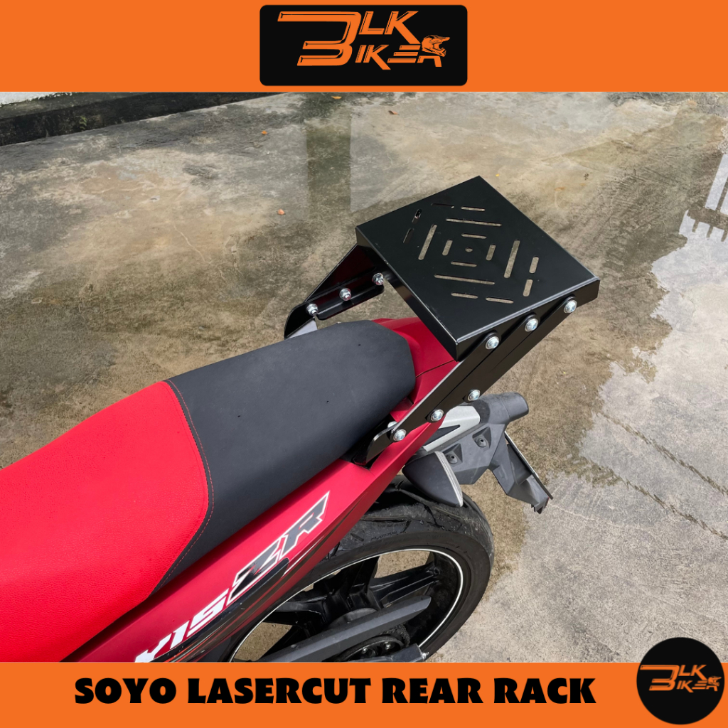 SOYO Laser Cut Adjustable Rear Rack Steel Foldable Rack Besi Monorack ...