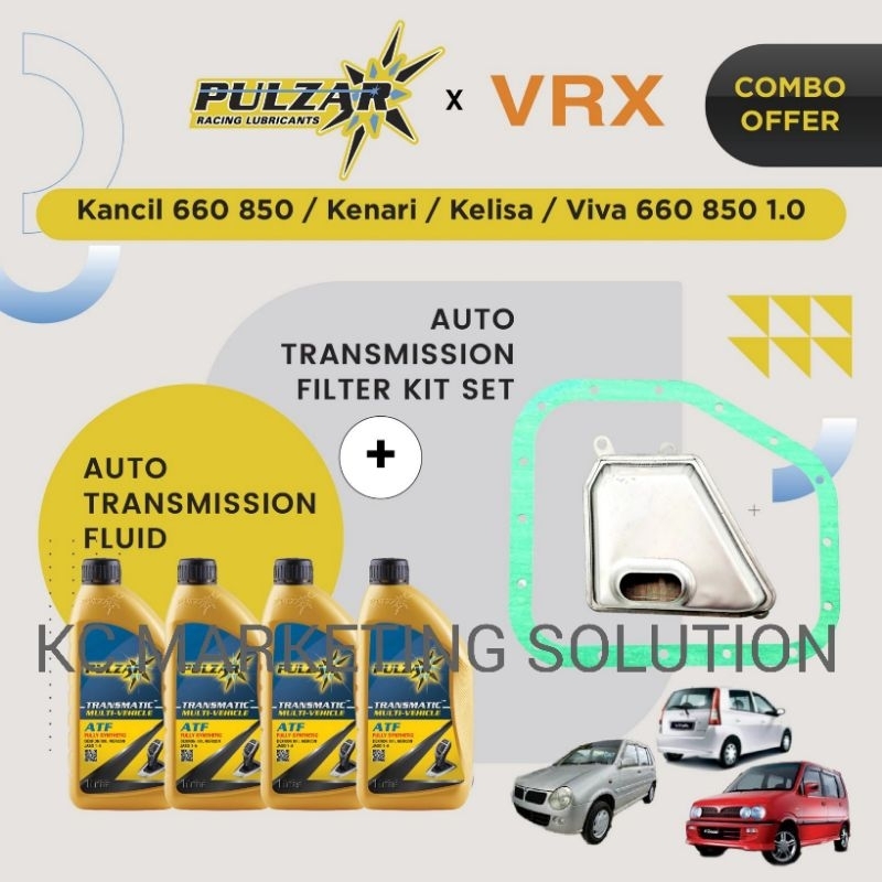[COMBO] ATF Fully Synthetic + VRX Auto Transmission Filter Kit Set ...