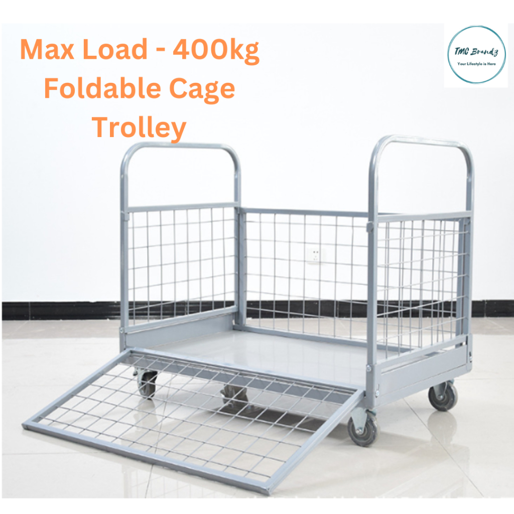 400kg Caged Trolley Logistic Cargo Warehouse Picking Multipurpose ...