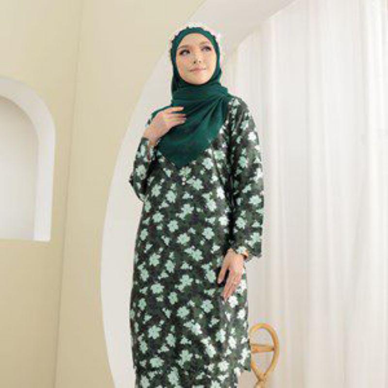 NEW ARRIVAL RAYA BAJU KURUNG PRINTED LEDYA BY DMIMI 2024 | Shopee Malaysia