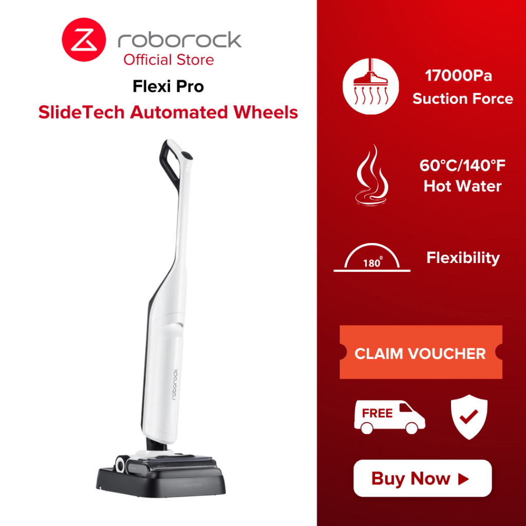 READY STOCK] Roborock Flexi Pro Wet and Dry Cordless Vacuum