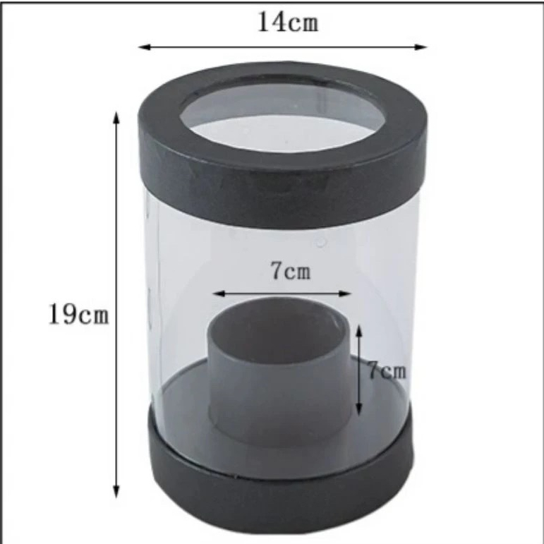 [Ready Stock] 825 - Round Mini Transparent PVC Flower Box Gift Box ...