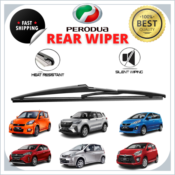 REAR WIPER BLADE FOR PERODUA AXIA/ MYVI 2005-2024/ KELISA/ ALZA/ ARUZ ...