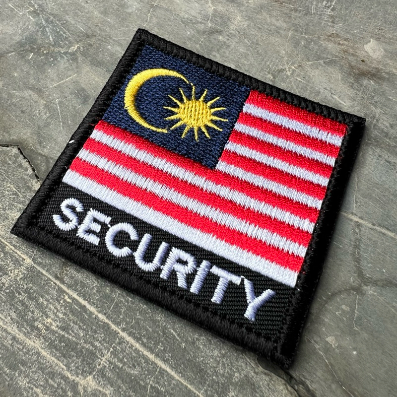 Malaysia - Security Embroidered Patch | Shopee Malaysia