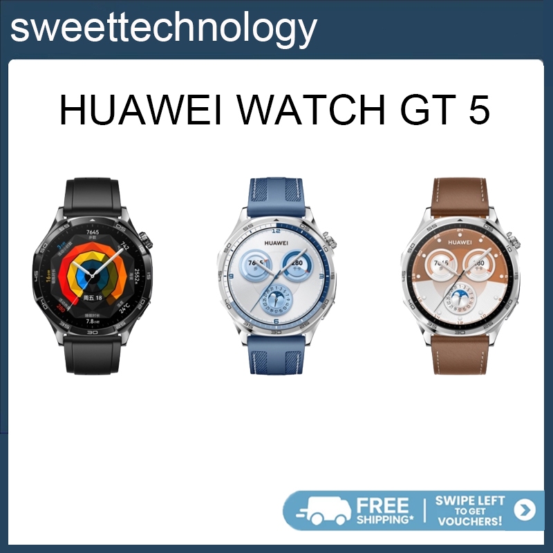 HUAWEI WATCH GT 5 Series 41mm 46mm Smartwatch All New Running and Cycling Experience Sharp Edged Design