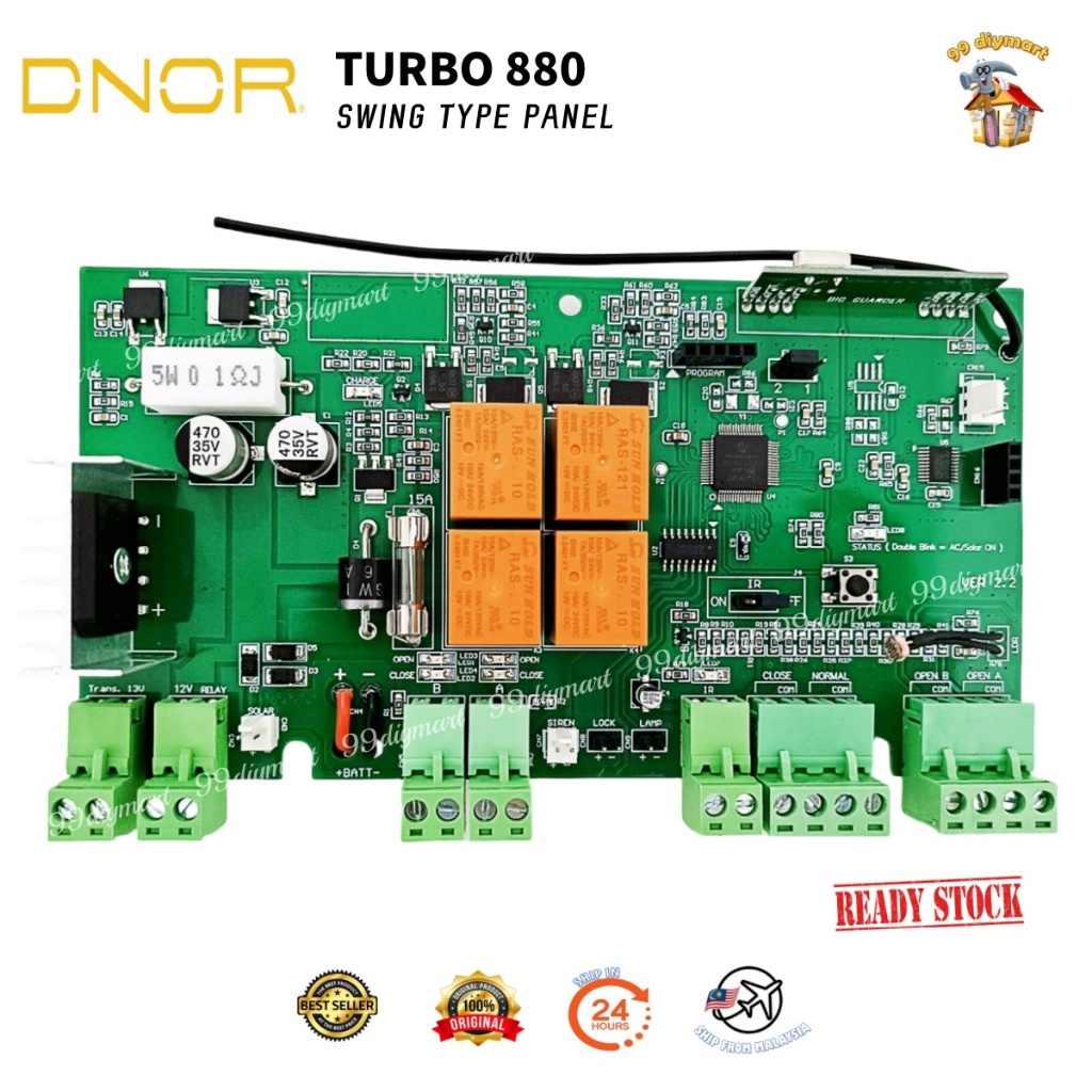 DNOR 880 CONTROL BOARD PANEL FOR DNOR TURBO 880 / AUTOGATE SYSTEM ...