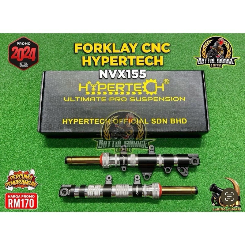 FORKLAY ORIGINAL HYPERTECH NVX V1/V2 Y15/Y16 ( 1.5INCI ) BATANG GOLD ...