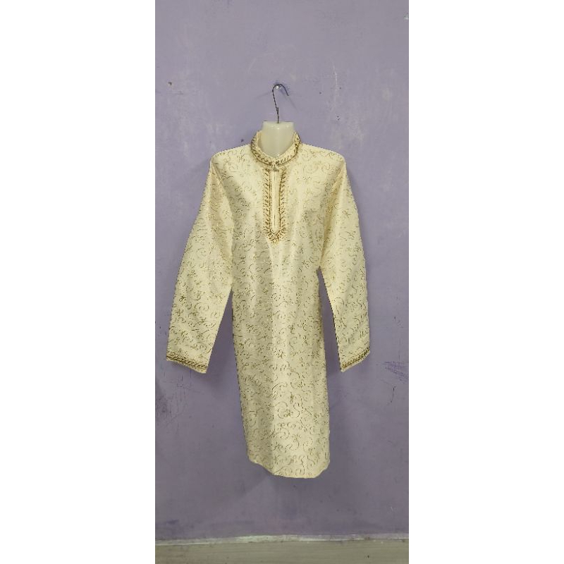 (2XL) men sherwani/jippa with dhoti/kurta bollywood preloved (baju ...