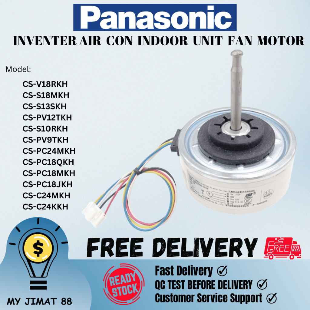 INDOOR FAN MOTOR FOR PANASONIC AIR CON CS-V18RKH CS-S18MKH CS-S13SKH CS ...