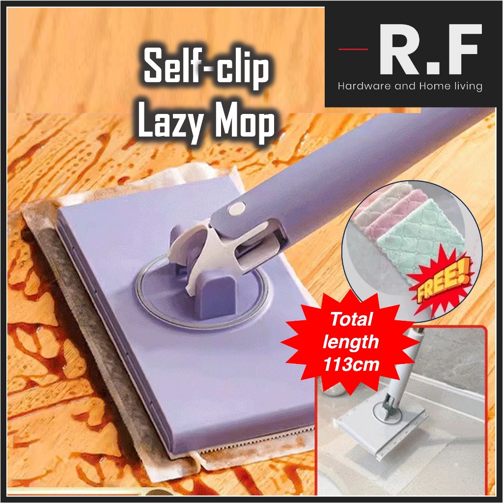Lazy Mop Automatic Cloth Changing Mini Mop Hands-Free Compatible with ...