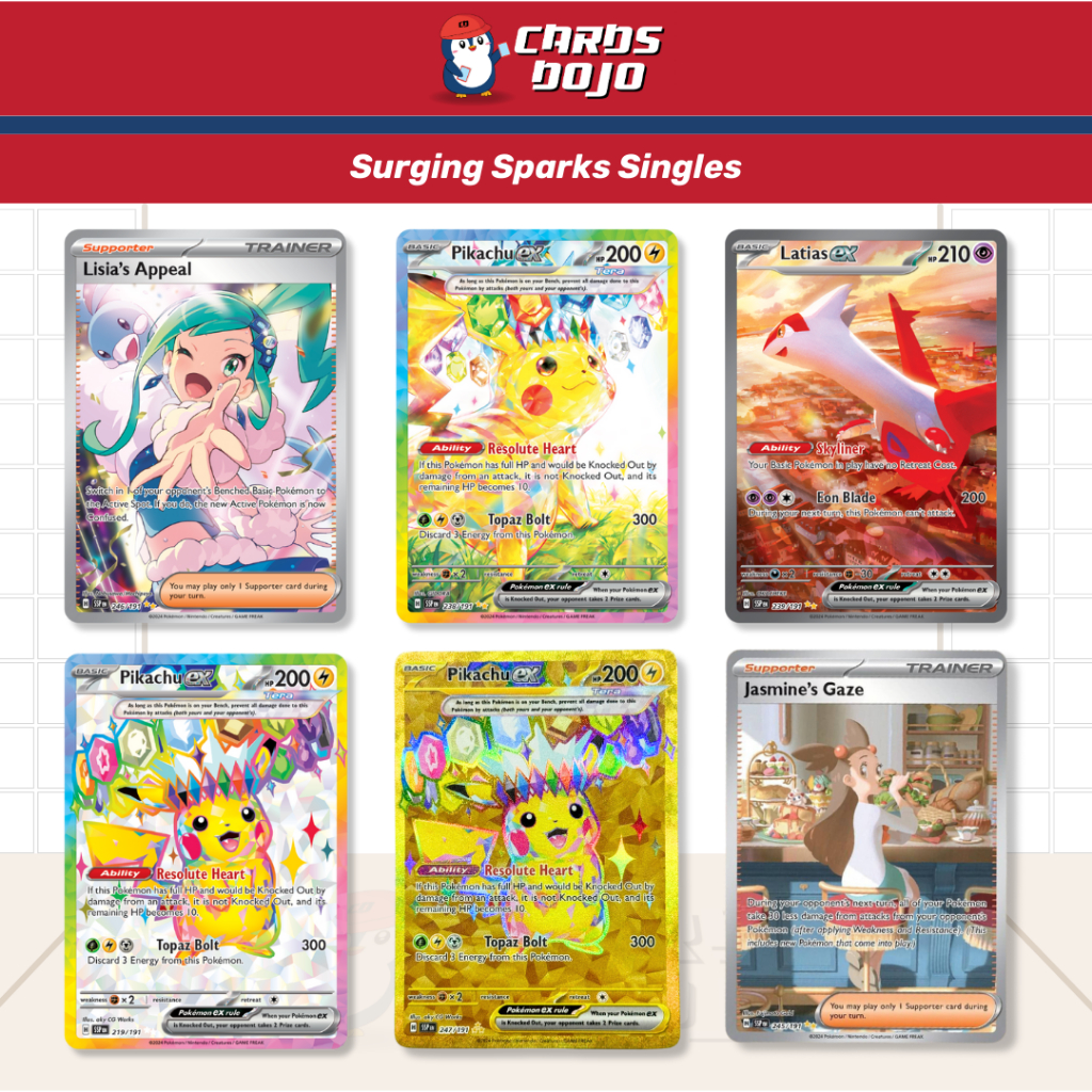 [READY STOCK] Surging Sparks Singles SIR/FA/GOLD Pokemon TCG English ...