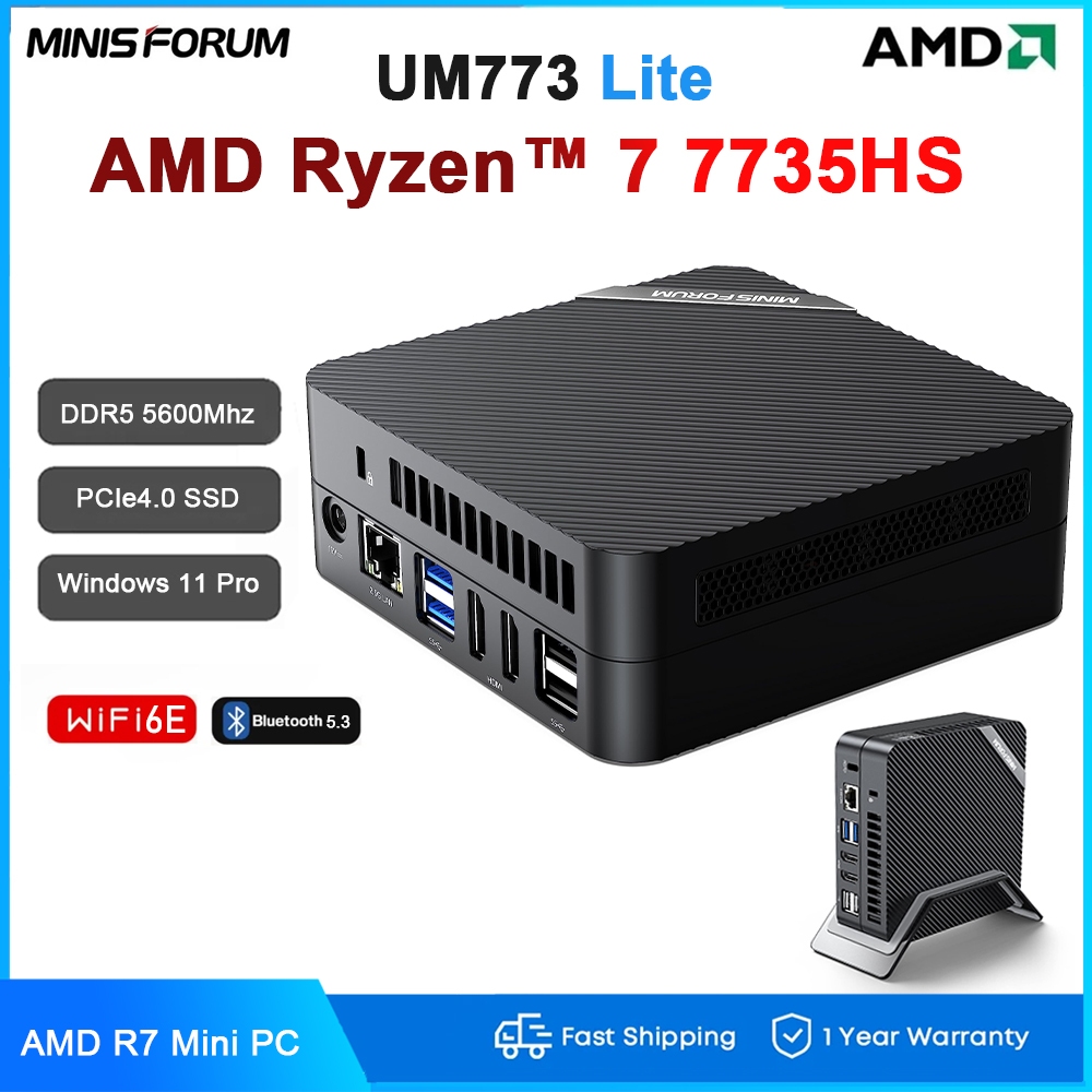 パソコン MINISFORUM UM773 Lite MINISFORUM UM773 Mini PC AMD Ryzen