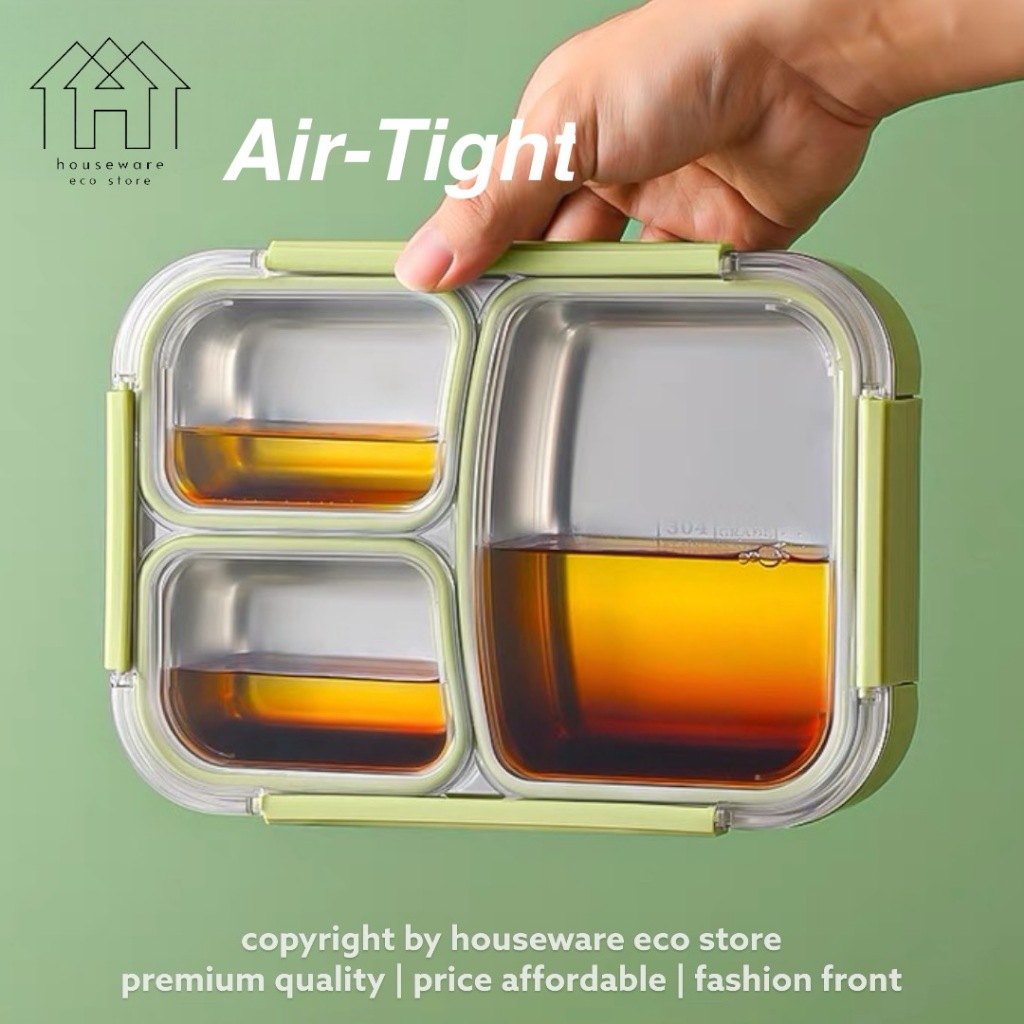Bento Box Leak Proof Lunch Box Compartment Food Container Food Storage ...