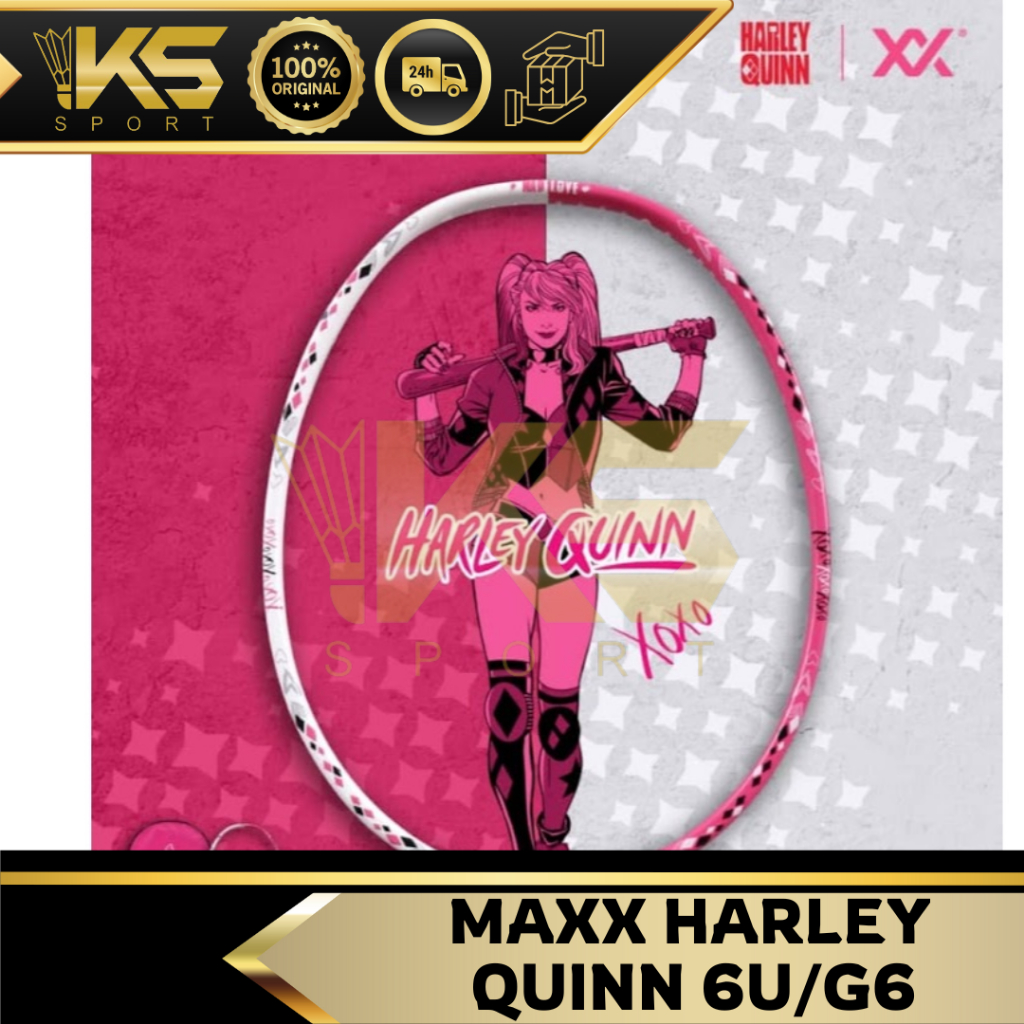 MAXX Racket HARLEY QUINN ( 100% Original ) With Free Gift | Shopee Malaysia
