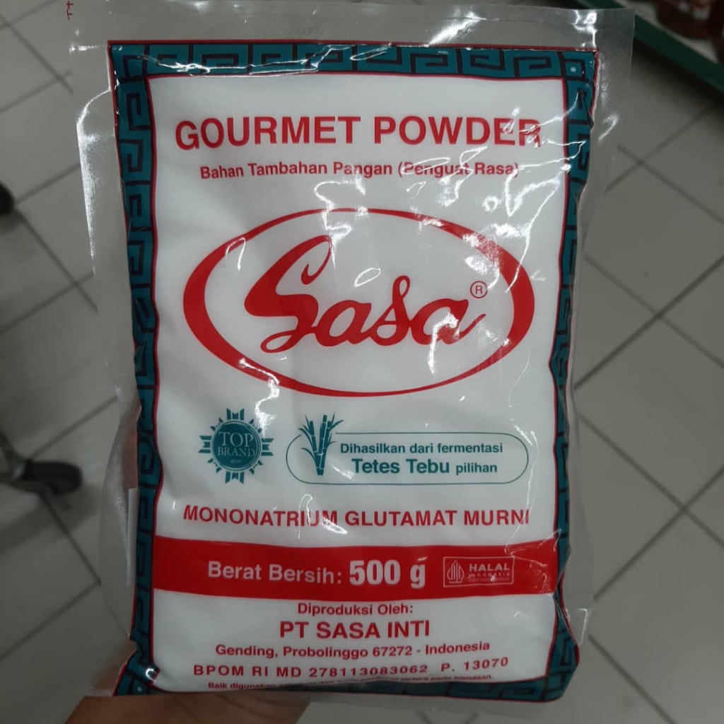 SASA GOURMET POWDER PENGUAT RASA MONONATRIUM GLUTAMAT MURNI 500G ...