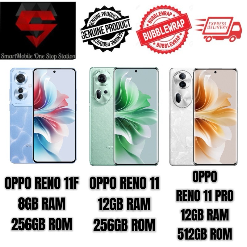 [DEMO SET] OPPO RENO 11 SERIES | RENO 11F 8+256GB | RENO 11 12+256GB ...