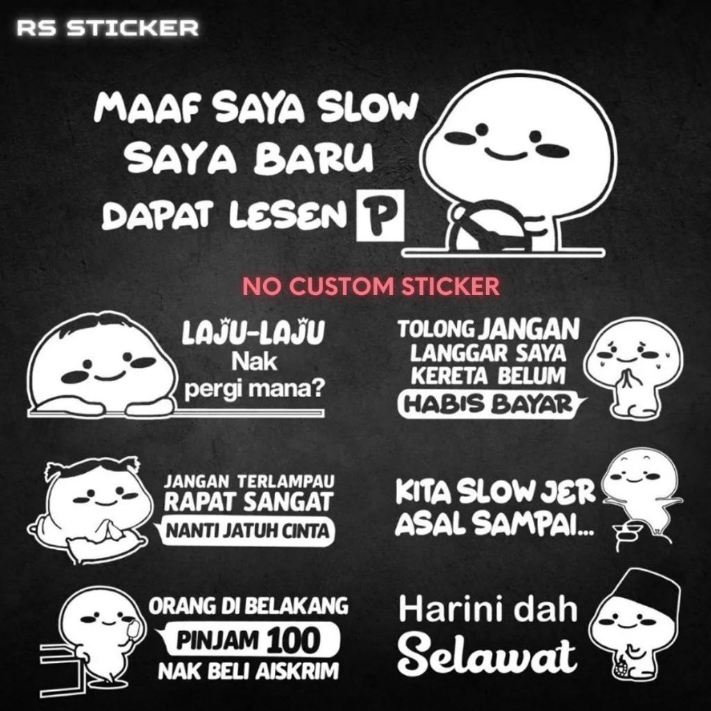 Sticker Emoji Jangan Dekat Jangan Langgar Jangan Terlampau Pinjam 100 ...