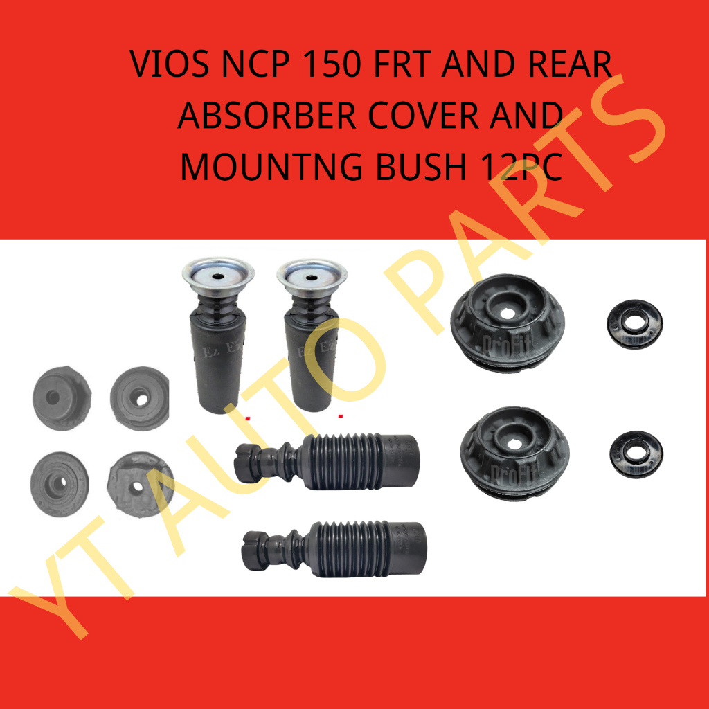 Set Lengkap Cover & Mounting Absorber Vios NCP150 Depan & Belakang ...
