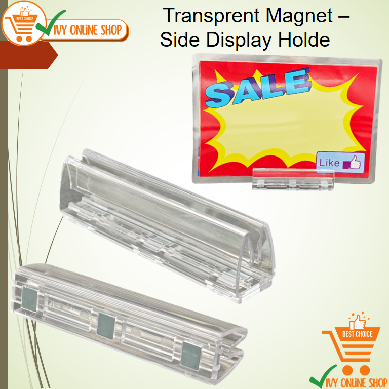 Transprent Magnet - Side Display Holder /1pcs | Shopee Malaysia