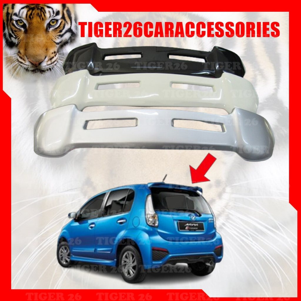 REAR SPOILER OEM PERODUA MYVI LAGI BEST / ICON / ADV 2011 2012 2013 ...