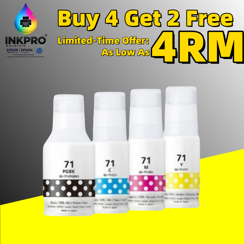 Canon 71 Refill Ink, compatible with G1020, G2020, G2021, G3020, G3060 ...