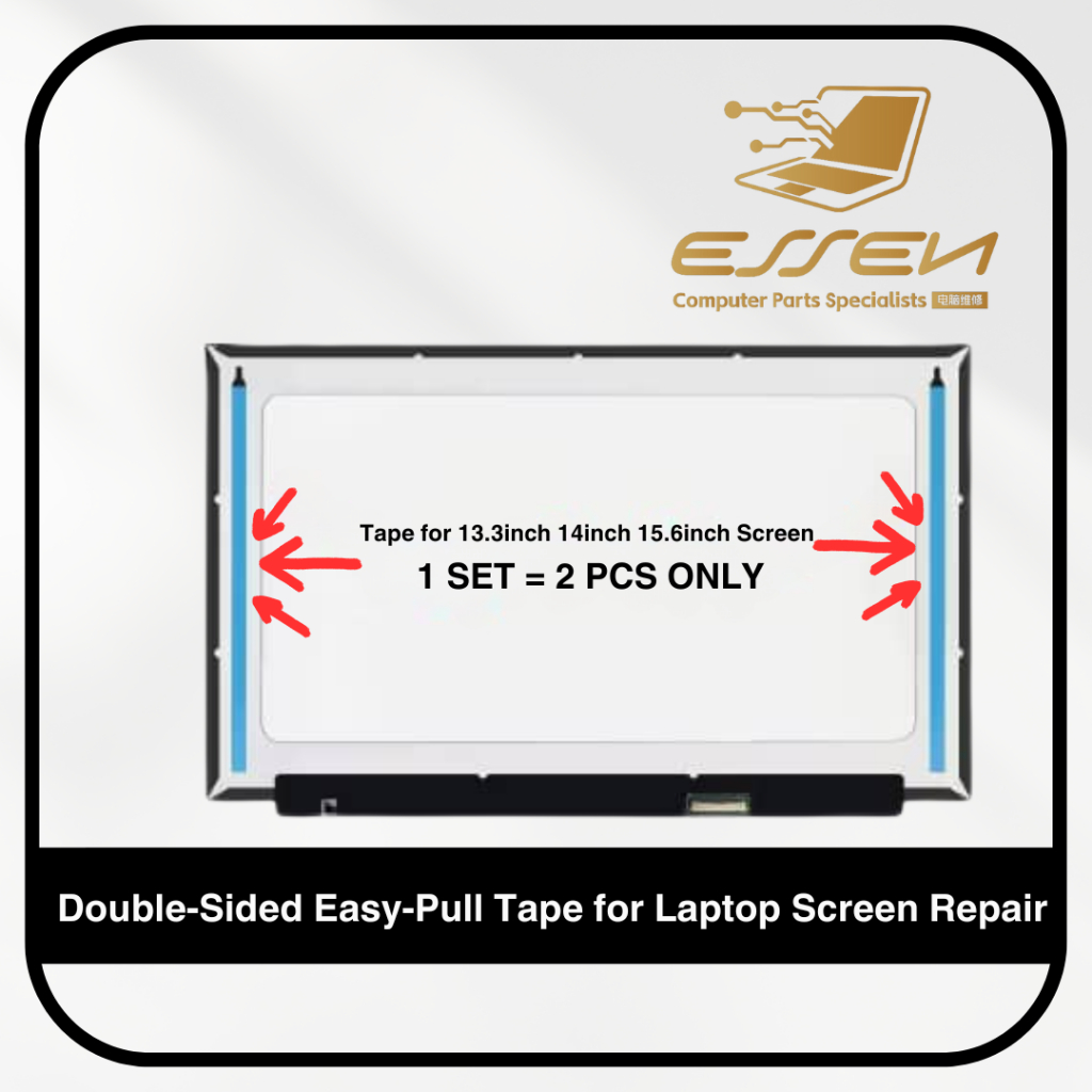 Laptop Screen Repair Double-Sided Easy-Pull Tape for 13.3inch 14inch 15 ...