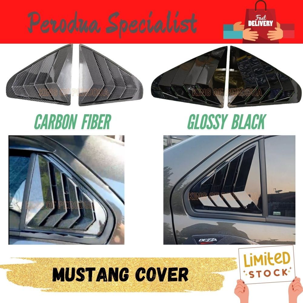 Perodua Bezza (2016-2024) Window Cover Mustang Rear Side Window Cover ...