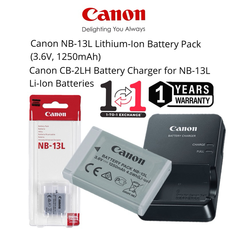Kastar Battery Charger Kit For Canon NB-13LH – Works With PowerShot G7 X Mark II
