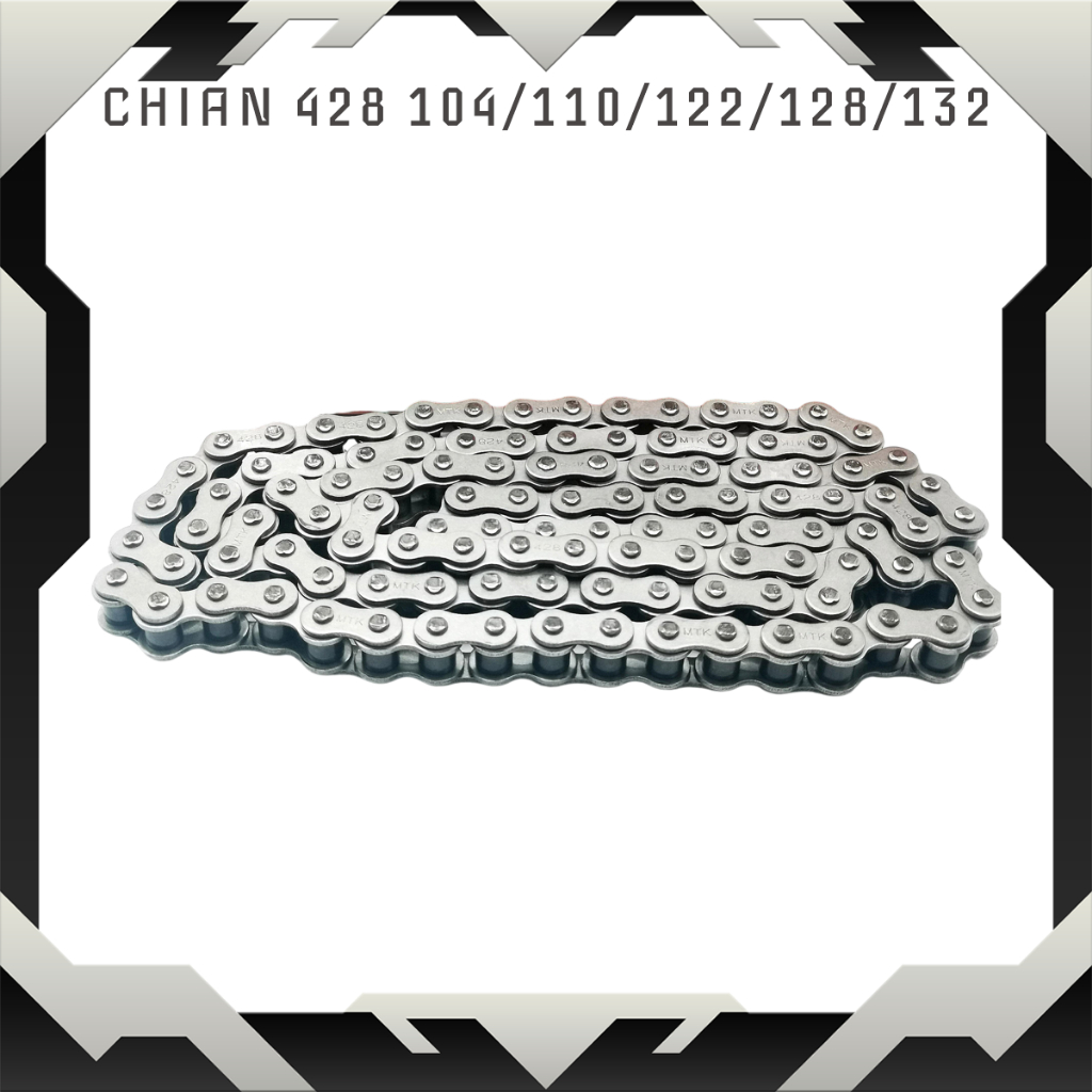 RANTAI MOTOR CHAIN MOTORCYCLE 428-110 428-122L 428-132L | Shopee Malaysia