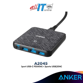 Anker A2045 1port USB-C PD(45W) + 3ports USB(20W) PowerPort Atom III (A2045K11) Wall Charger