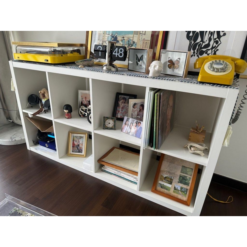 KALLAX 77x147cm Shelving Unit White/Black-Brown/Oak Multipurpose ...