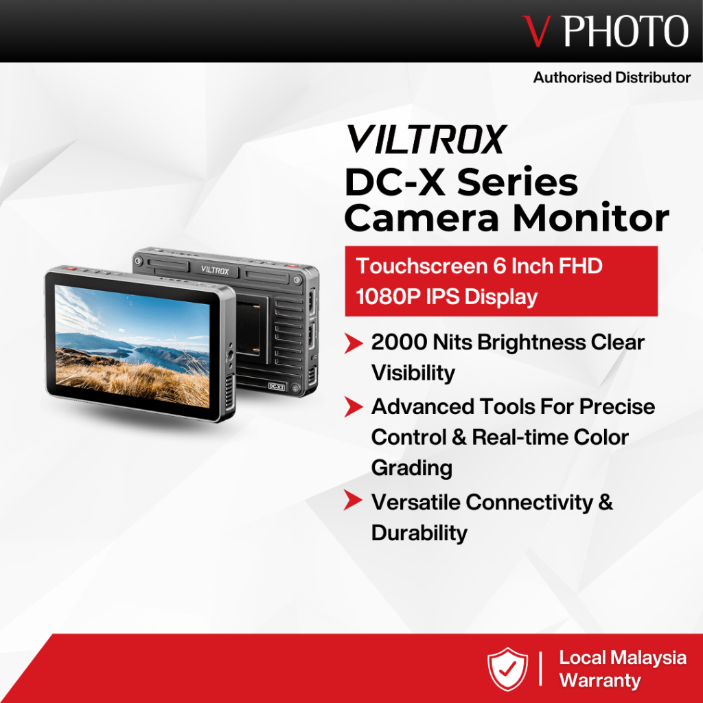 VILTROX DC-X SERIES 6INCH TOUCHSCREEN FHD CAMERA MONITOR | Shopee Malaysia