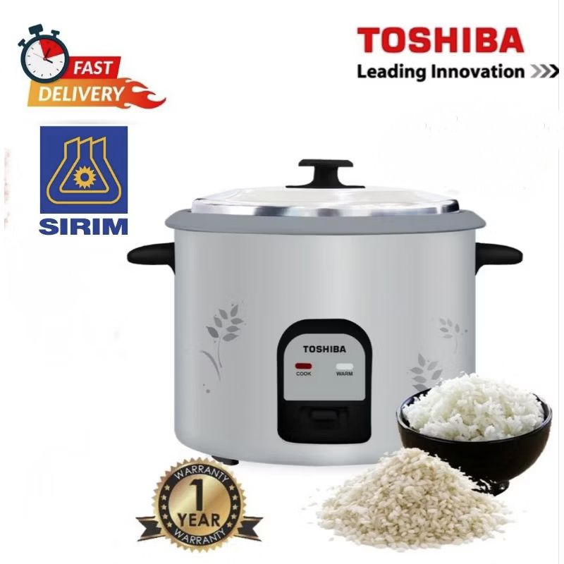 Toshiba Rice Cooker Non Stick Inner Pot Rice cooker Stainless steel Lid ...