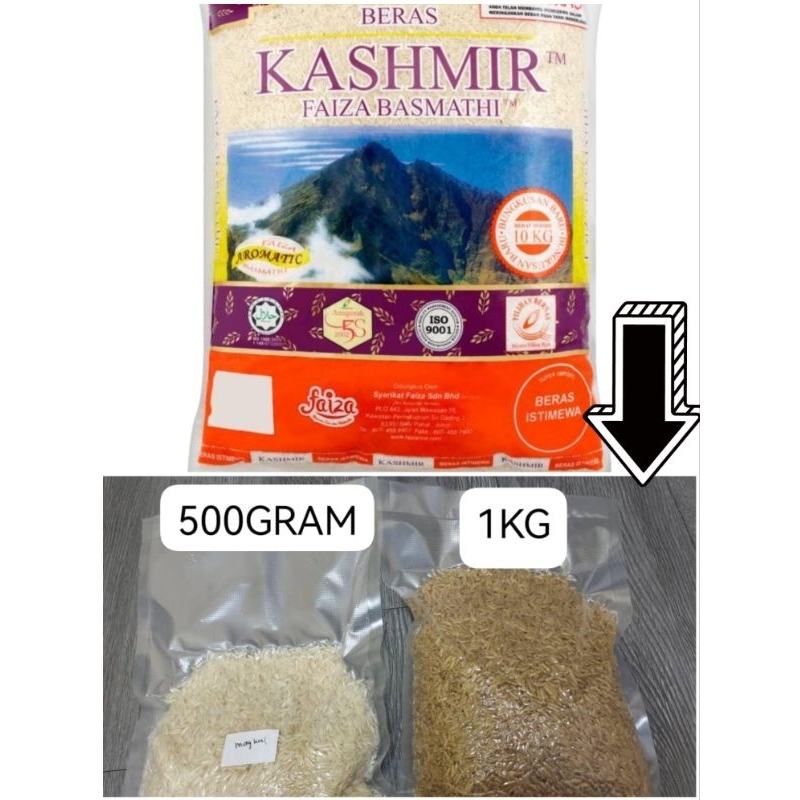 BERAS KASHMIR FAIZA BASMATHI (REPACK) SEMENANJUNG ONLY | Shopee Malaysia